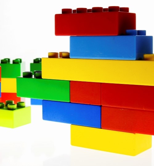 M Core Technology flexibility concept with Lego bricks